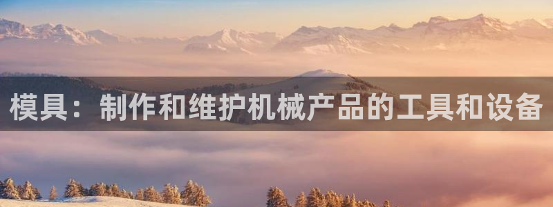 太阳成集团tyc122cc客服：模具：制作和维护机械产品的工具和设备