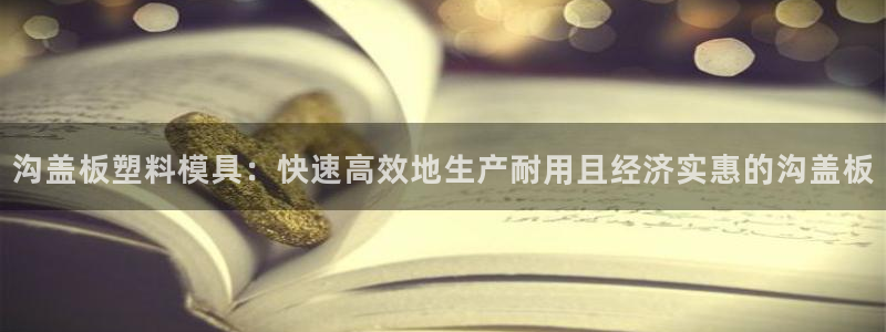 太阳集团娱乐所有网站app游戏优势：沟盖板塑料模具：快速高效地生产耐用且经济实惠的沟盖板