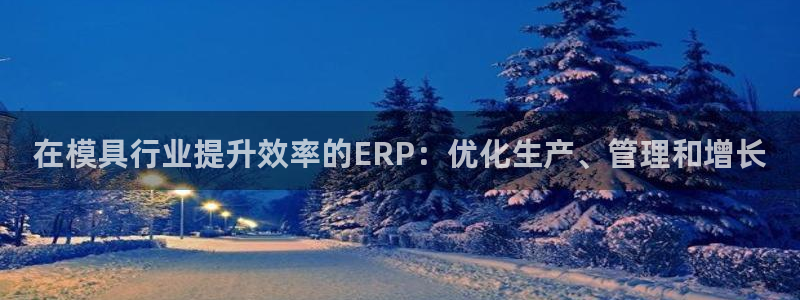 太阳集团娱乐官方网站下载：在模具行业提升效率的ERP：优化生产、管理和增长
