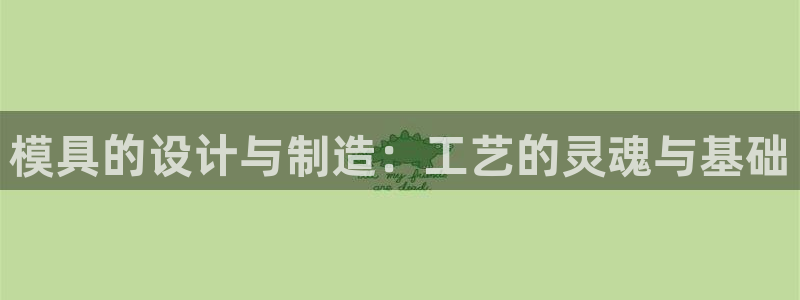 太阳诚集团是什么：模具的设计与制造：工艺的灵魂与基础