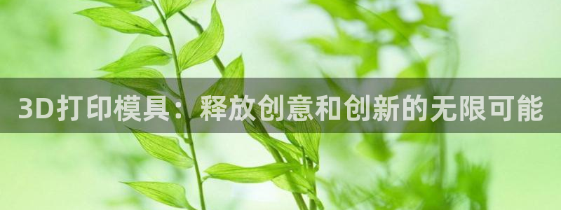 太阳集团app十佳平台是什么：3D打印模具：释放创意和创新的无限可能