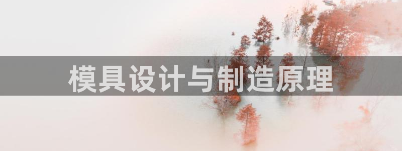 太阳集团电子游戏老板：模具设计与制造原理