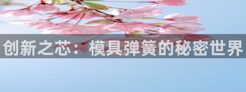 太阳成集团视频：创新之芯：模具弹簧的秘密世界