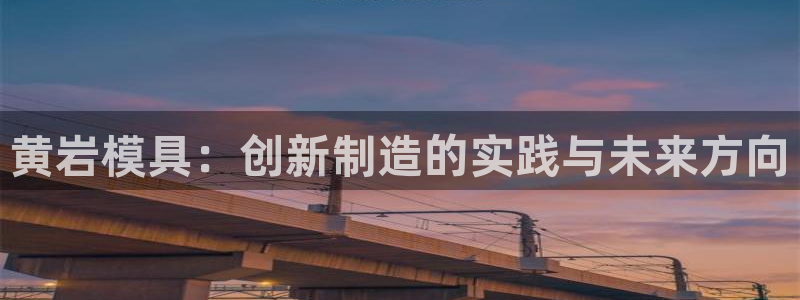 太阳成集团mmm671：黄岩模具：创新制造的实践与未来方向