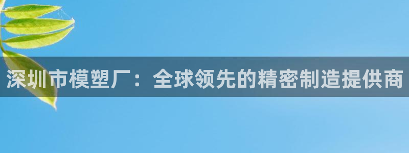 太阳集团董事长是谁呀：深圳市模塑厂：全球领先的精密制造提供商
