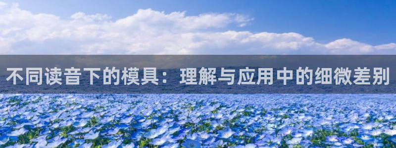 太阳app官网：不同读音下的模具：理解与应用中的细微差别