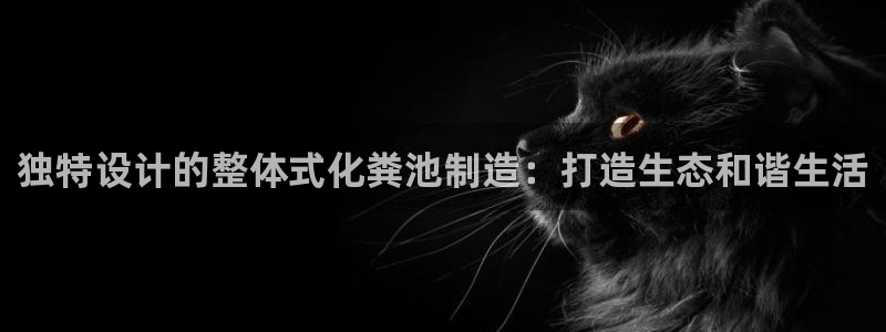 太阳成集团61999：独特设计的整体式化粪池制造：打造生态和谐生活