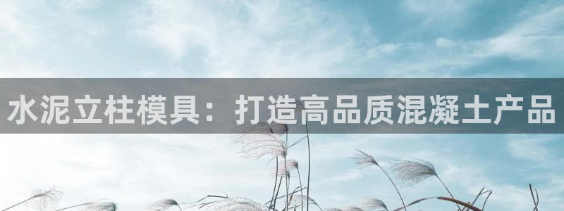 古天乐代言太阳网址：水泥立柱模具：打造高品质混凝土产品